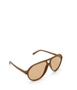 ELLIS Brown Aviator Sunglasses -Fashion Clothing Store SS23 Sunglasses Ellis brown 3