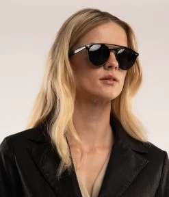 LIN Black Aviator Sunglasses -Fashion Clothing Store SS23 Sunglasses Lin black 2 2