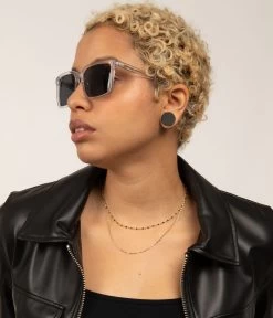 KIRA Square Sunglasses -Fashion Clothing Store SS23 Sunglasses kira clear 2 1