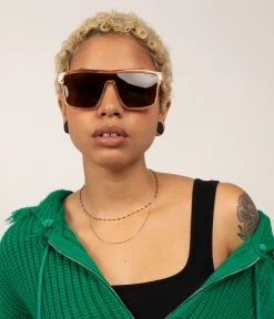 MAEVE Retro Squared Sunglasses -Fashion Clothing Store SS23 Sunglasses maeve clearnude 2 1