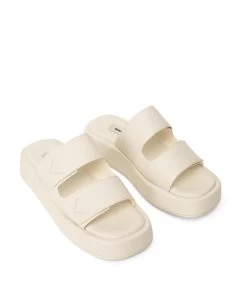EMIE Women's Vegan Platform Sandals -Fashion Clothing Store SS23 shoes emie eggshell 3