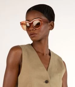 CHARLET Wayfarer Sunglasses -Fashion Clothing Store SS23 sunglasses charlet brown 2 2