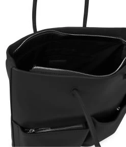 BERTA Vegan Tote Bag - Sol -Fashion Clothing Store SS24 Sol Berta black 4