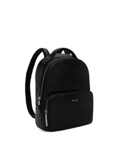 CAROSM Small Vegan Backpack - Sol -Fashion Clothing Store SS24 Sol carosm black 3