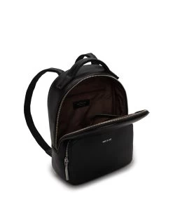 CAROSM Small Vegan Backpack - Sol -Fashion Clothing Store SS24 Sol carosm black 4
