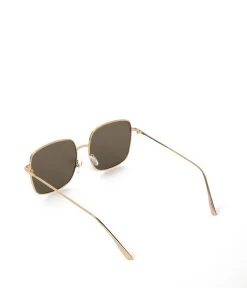 KAYASM Small Square Sunglasses -Fashion Clothing Store SS24 Sunglasses kayasm goldbrown 5