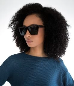 LYN Brown Square Sunglasses -Fashion Clothing Store SS24 Sunglasses lyn brown 2 2