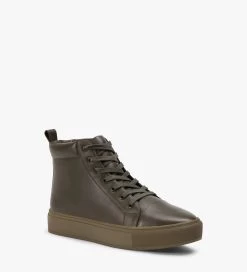 PEEL Vegan High Top Sneakers -Fashion Clothing Store fw16 wander peel olive 3 1
