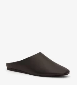 AROLA Vegan Square Toe Mule Shoes -Fashion Clothing Store ss18 sleek arola black 3