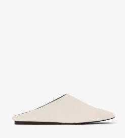 AROLA Vegan Square Toe Mule Shoes -Fashion Clothing Store ss18 sleek arola white 1