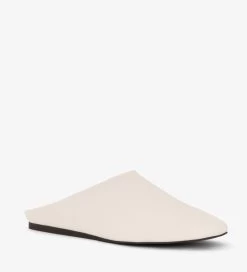 AROLA Vegan Square Toe Mule Shoes -Fashion Clothing Store ss18 sleek arola white 3